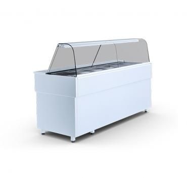 Igloo Casia Hot Bain Marie Curved Glass Display Counter 1500mm Wide - CASIA1.5H Standard Serve Over Counters Igloo   