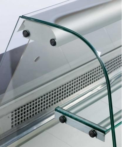 Igloo Rota Curved Glass Slimline Serveover Counter 2050mm Wide - ROTA200 Slimline Serve Over Counters Igloo   