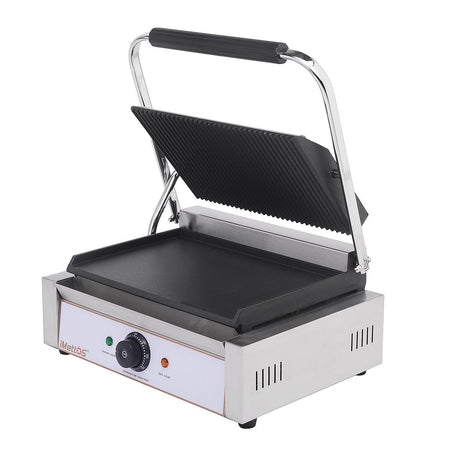 Hamoki Contact Grill Large Single / Ribbed Top & Smooth Bottom  - 101016 Contact Grills & Panini Makers Hamoki