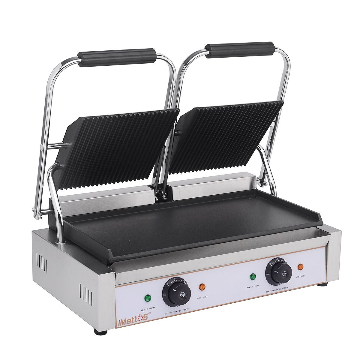 Hamoki Contact Grill Twin / Ribbed Top & Smooth Bottom - 101019 Contact Grills & Panini Makers Hamoki