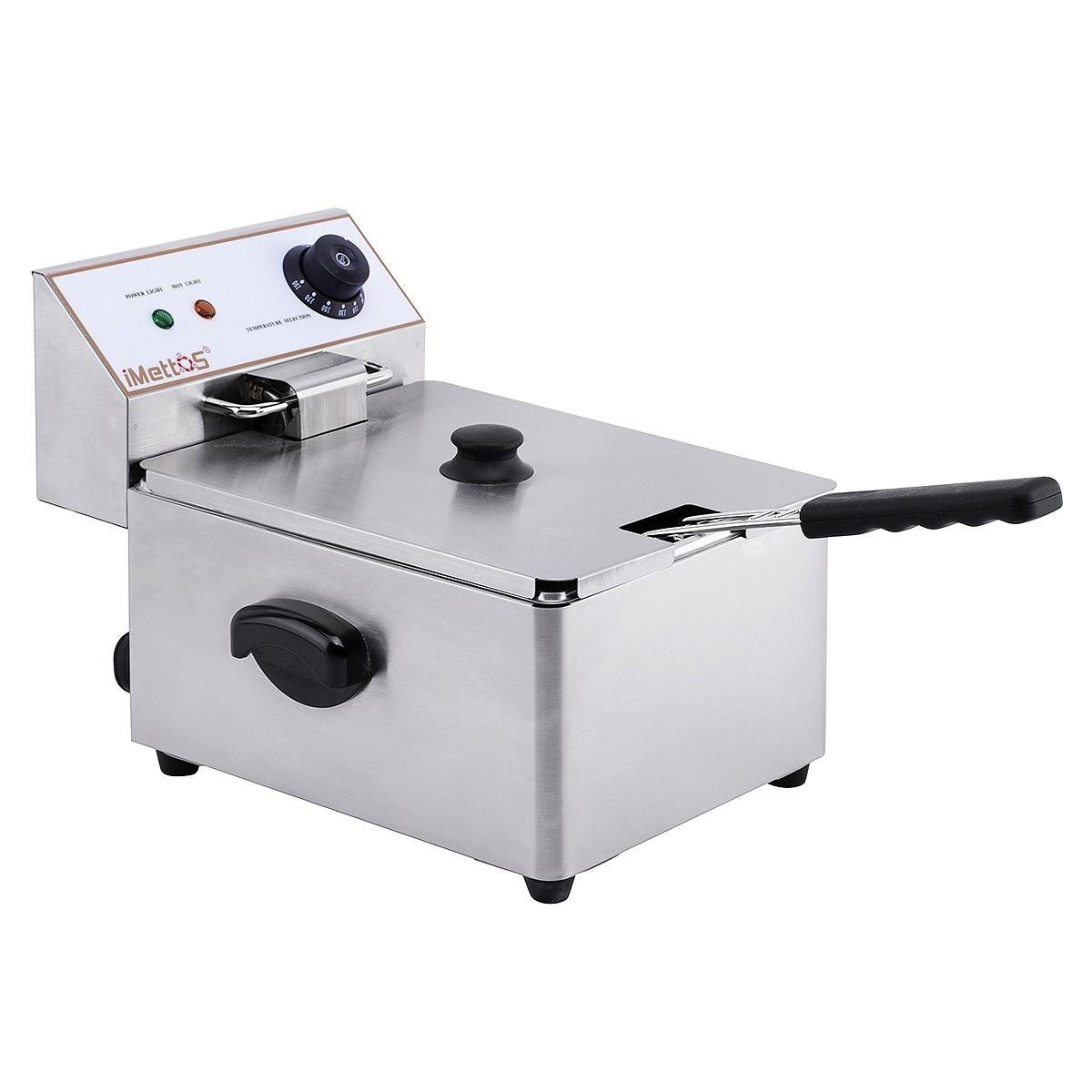 Hamoki Electric Deep Fat Fryer 8 Ltr Single Tank - 161002 Countertop Electric Fryers Hamoki
