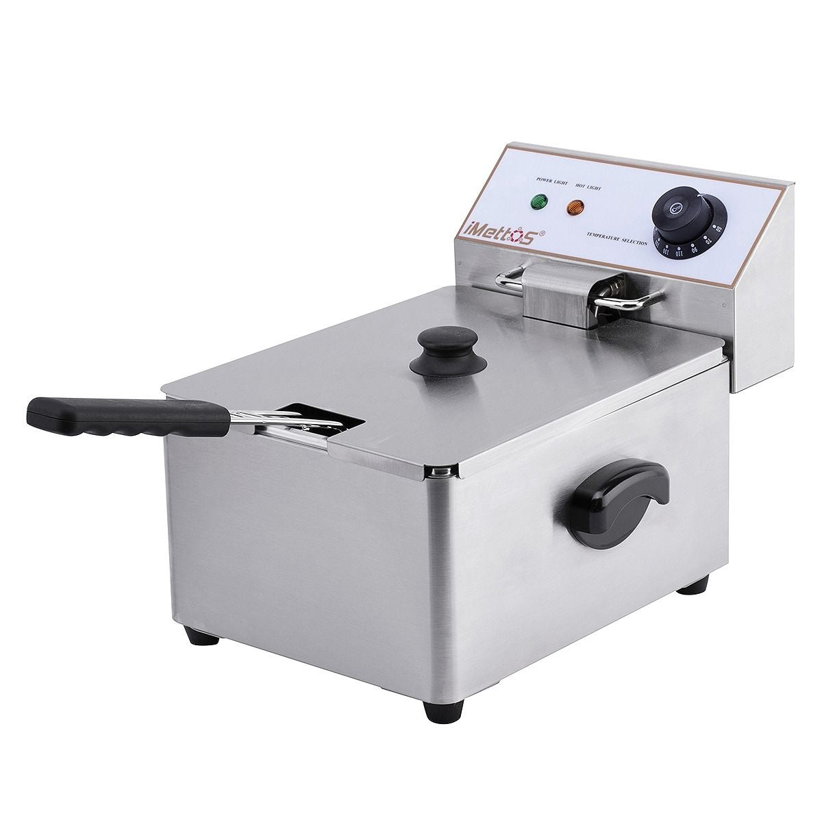 Hamoki Electric Deep Fat Fryer 8 Ltr Single Tank - 161002 Countertop Electric Fryers Hamoki
