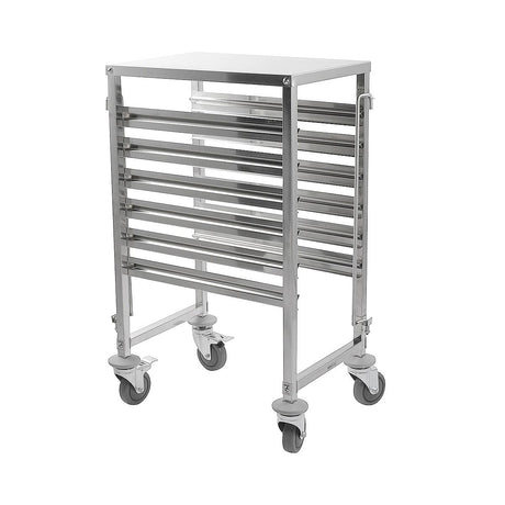 iMettos Racking Trolley 6 Shelves with Work Table Top for GN Pan 1/1 - 301010 GN & Racking Trolleys iMettos   