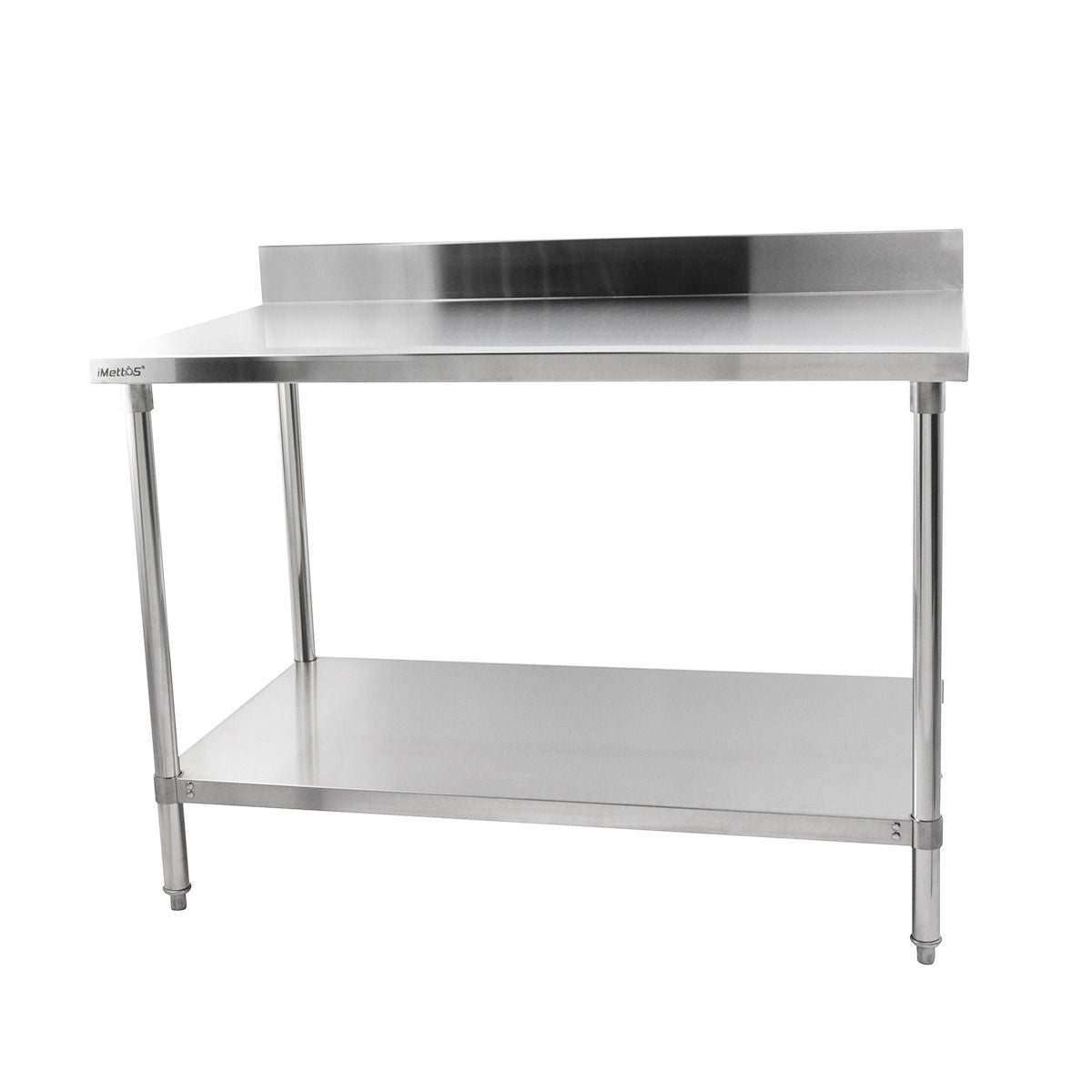 Hamoki Stainless Steel Table With Backsplash Width 1500mm - 141009 Stainless Steel Wall Tables Hamoki