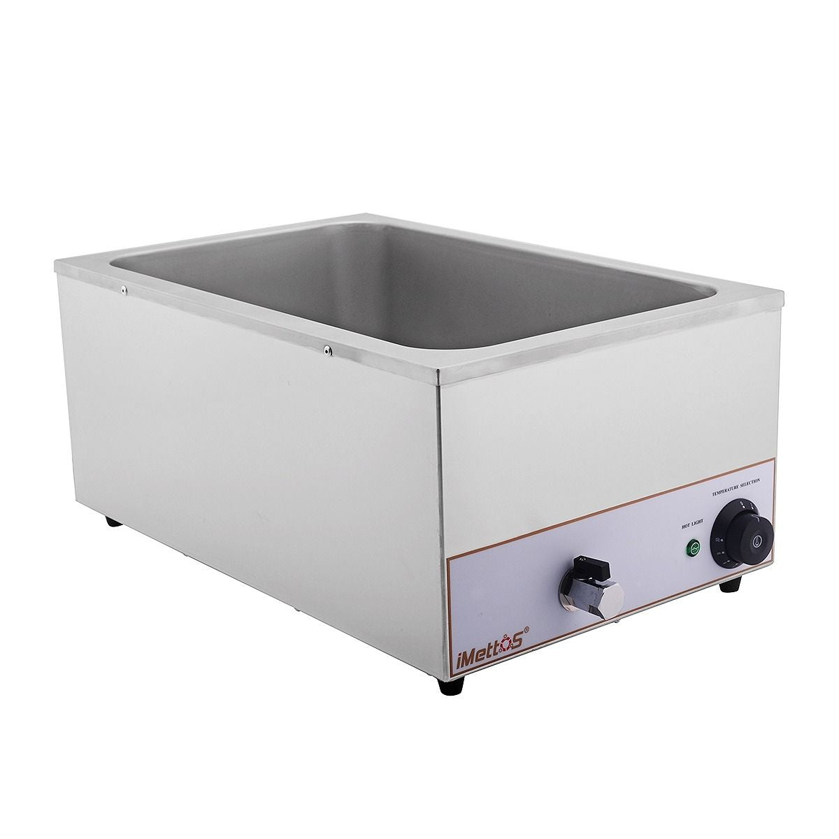 Hamoki Wet Well Heated Bain Marie With Tap 150mm Deep - 101032 Bain Maries Hamoki