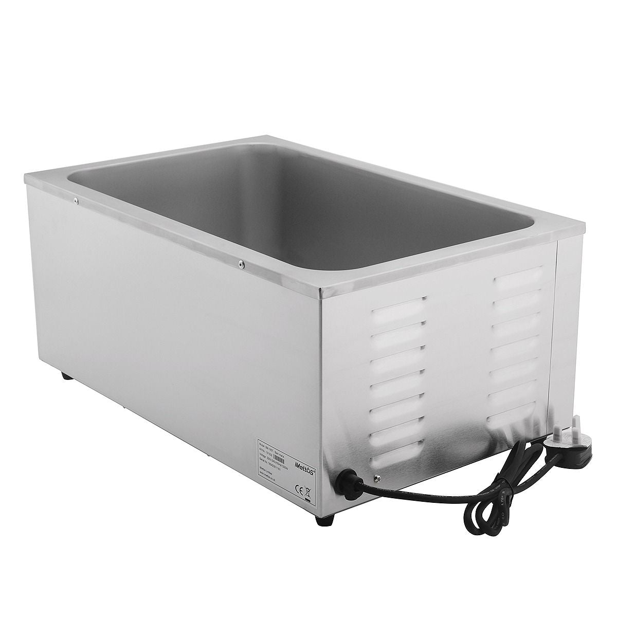 Hamoki Wet Well Heated Bain Marie With Tap 150mm Deep - 101032 Bain Maries Hamoki