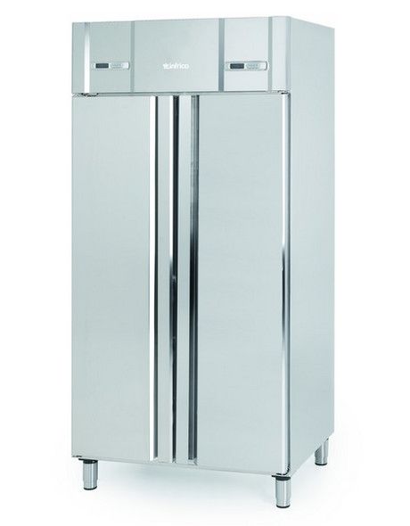 Infrico 1/1 Gastronorm Refrigerator/Freezer - AGN602MIX Refrigeration Uprights - Double Door Infrico