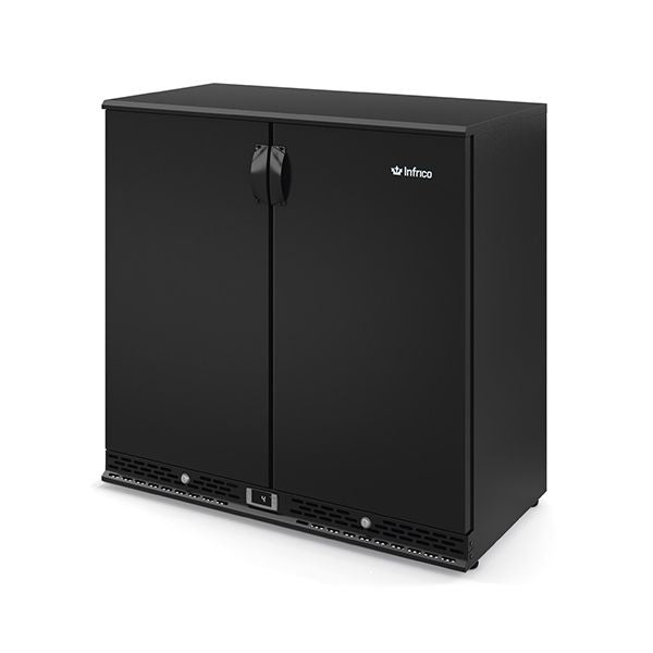 Infrico Double Solid Door Bottle Cooler 218 Bottles ERV25PP Empire