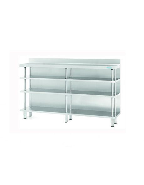 Infrico Stainless Steel Shelf Unit - ME60-2000 Chrome Wire Shelving and Racking Infrico