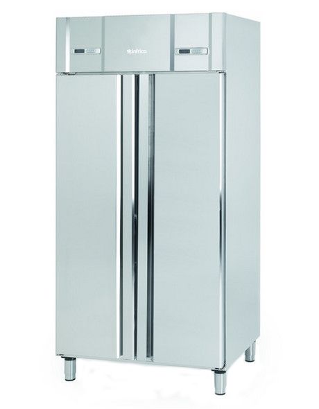 Infrico Upright SS 2/1 GN Refrigerator - AGN602 Refrigeration Uprights - Double Door Infrico