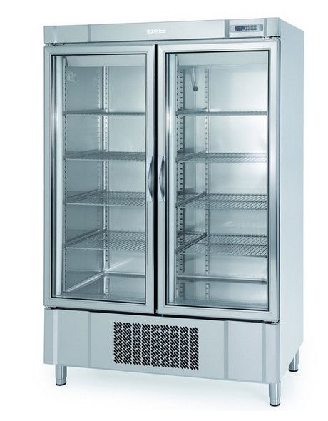 Infrico Upright SS Refrigerator with Glass Door - AEX1000TF Refrigeration Uprights - Double Door Infrico   