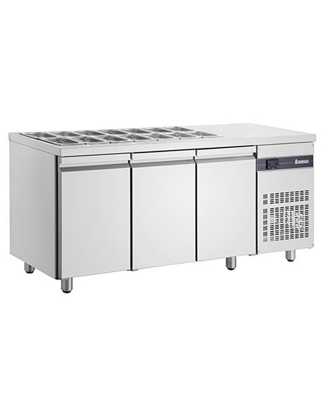 Inomak Saladettes - ZNV999 Pizza Prep Counters - 3 Door Inomak