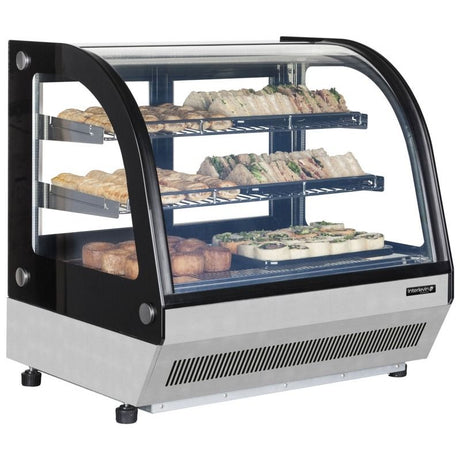Interlevin Chilled Counter Top Display Stainless Steel - LCT900C Refrigerated Counter Top Displays Tefcold   