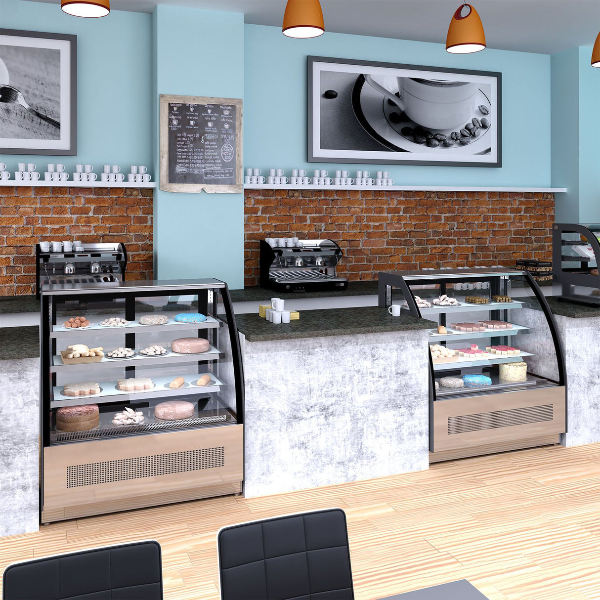 Tefcold Chilled Display Cabinet - LPD1500C Standard Serve Over Counters Tefcold