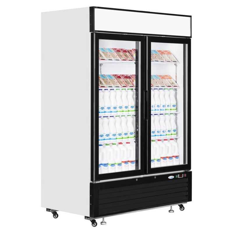 Tefcold Double Door Upright Gastronorm Fridge - LGC5000 Upright Double Glass Door Chillers Tefcold