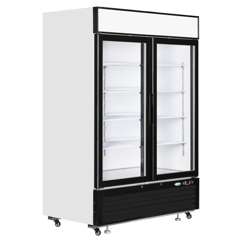 Tefcold Double Door Upright Gastronorm Fridge - LGC5000 Upright Double Glass Door Chillers Tefcold