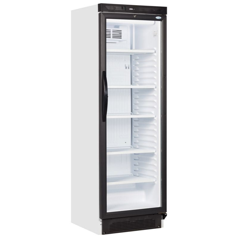 Tefcold Single Glass Door Display Merchandiser Fridge - SC381 Upright Single Door Bottle Coolers Tefcold