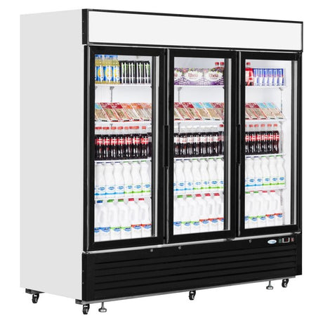 Interlevin Triple Glass Door Display Fridge - LGC7500 Refrigeration Uprights - Triple Door Interlevin   