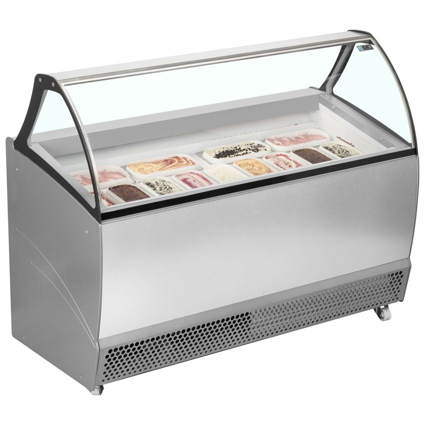 ISA Ventilated Scoop Ice Cream Display 13 x 5 Litre - BERMUDA RV13 Ice Cream Display Freezers ISA