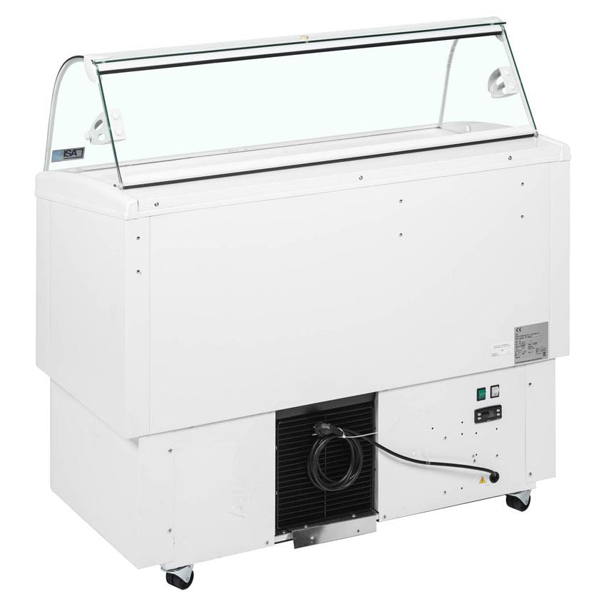 ISA Ventilated Scoop Ice Counter Cream Display 6 x 5ltr Napoli Pan - FIJI 6 Ice Cream Display Freezers ISA