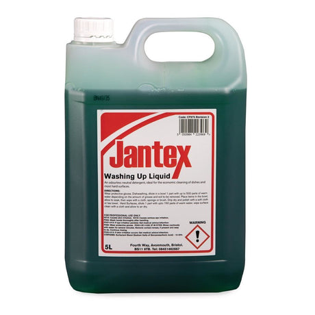 Jantex Washing Up Liquid Concentrate 5Ltr (Single Pack) - CF975 Washing Up Liquid Jantex   