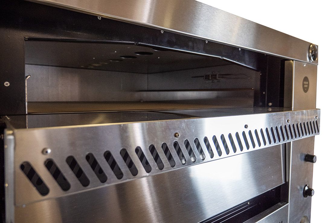 Kebab King 4+4 Twin Deck Gas Pizza Oven - B00070/2G Twin Deck Pizza Ovens Kebab King