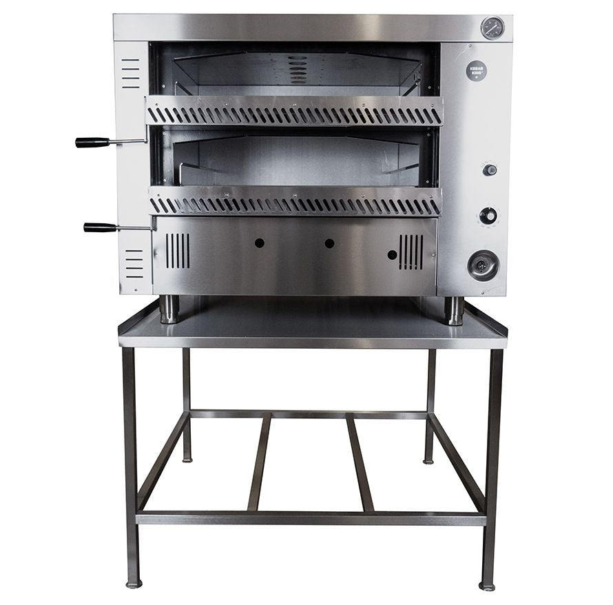 Kebab King 4+4 Twin Deck Gas Pizza Oven - B00070/2G Twin Deck Pizza Ovens Kebab King