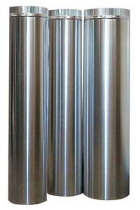 Combisteel Aluminium Round Pipe Ducting 1000mm Length Various Diameters Aluminium Pipe Extraction Ducting Combisteel