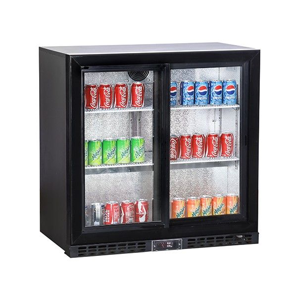 Koldbox 208 Ltr Double Sliding Door Back Bar Bottle Cooler - KBC2SL Double Door Bottle Coolers Koldbox