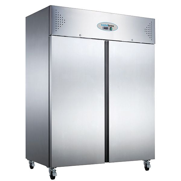 Koldbox Double Door Ventilated GN SS Refrigerator 1200L - KXR1200 Refrigeration Uprights - Double Door Koldbox