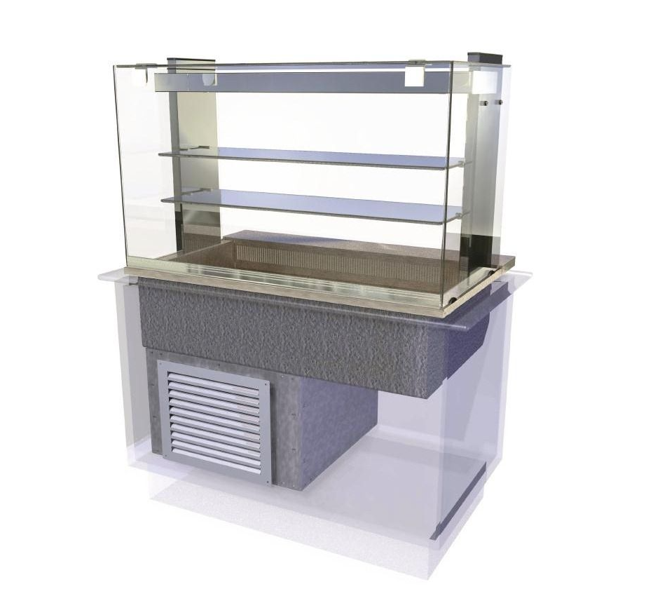 Kubus Drop In Multideck Assisted Service 1175mm KCMDL3HT - CW630 Refrigerated Counter Top Displays Kubus
