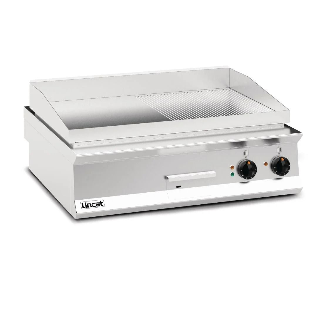 Lincat Opus 800 Half Ribbed Griddle OE8206/R - DM551 Electric Griddles Lincat