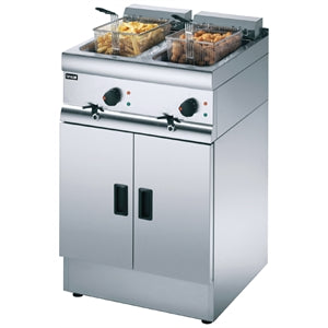 Lincat Silverlink 600 Free Standing Double Electric Fryer J12 Freestanding Electric Fryers Lincat