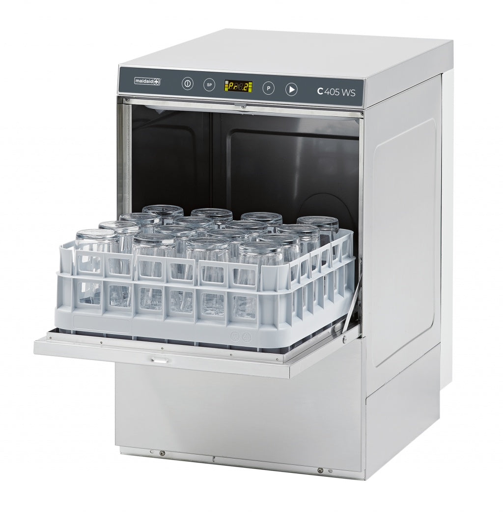 Maidaid Undercounter Glasswasher with Internal water softener - C405WS Glasswashers Maidaid Halcyon
