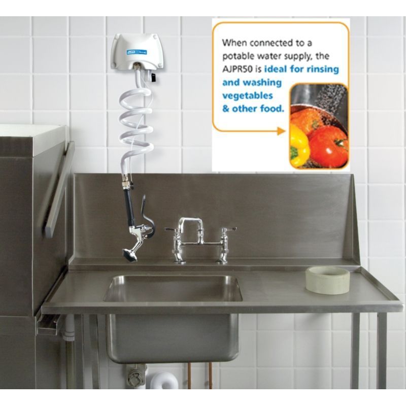 Mechline Aquajet Heavy Duty Wall Mounted Pre-Rinse Spray - AJPR50-2-W Pre-Rinse Jets & Sprays Mechline