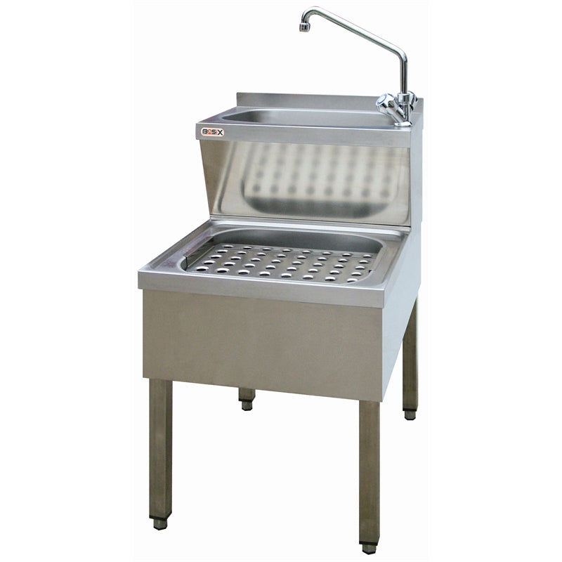 Mechline BasiX 600mm Janitorial Sink With Monobloc Mixer Tap Janitorial Sinks Mechline