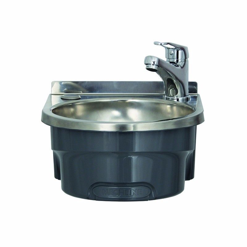 Mechline BasiX BSX-300-ML Hand Wash Station With Single 3 Inch Lever Tap And Manual Mixer Hand Wash Sinks Mechline