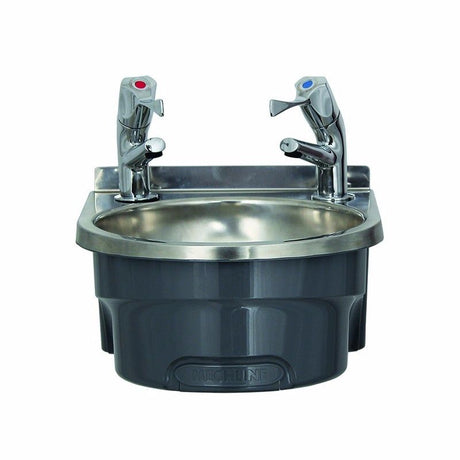 Mechline BasiX BSX-300-TX-BL Hand Wash Station With A Pair Of AquaTechnix Lever Taps Hand Wash Sinks Mechline