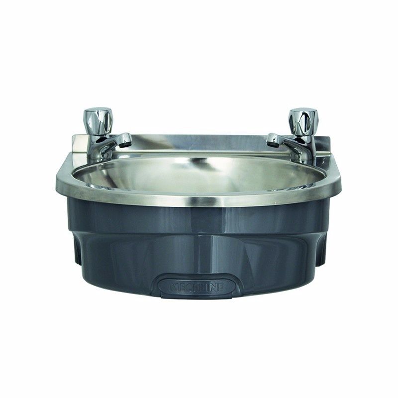 Mechline BasiX BSX-400-CT-D Hand Wash Station With A Pair Of CaterTap 3-Inch Dome Taps Hand Wash Sinks Mechline