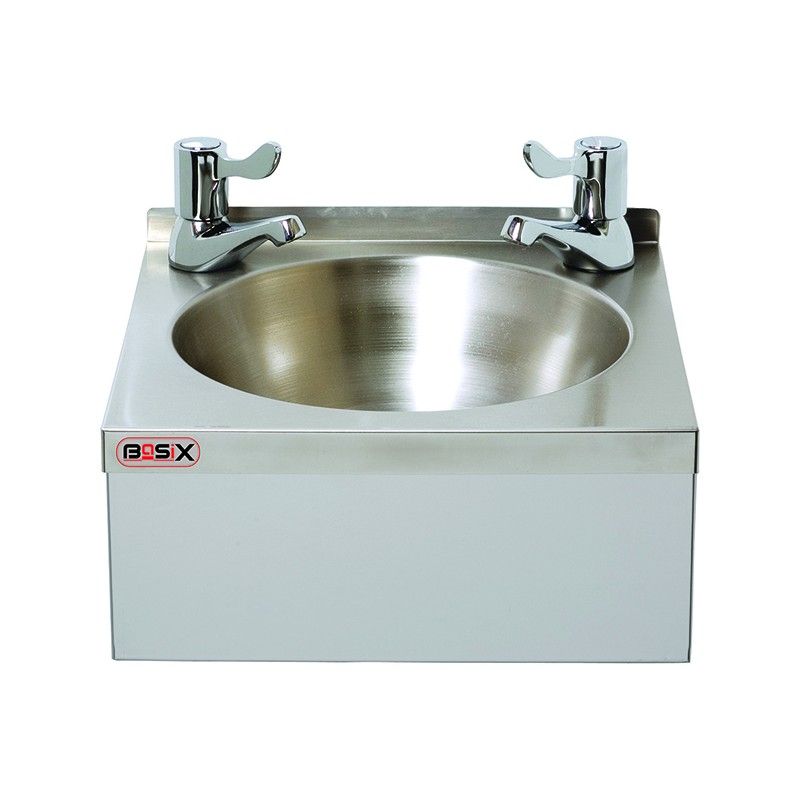 Mechline BasiX WS2-L Hand Wash Station With Three Inch Lever Taps Hand Wash Sinks Mechline