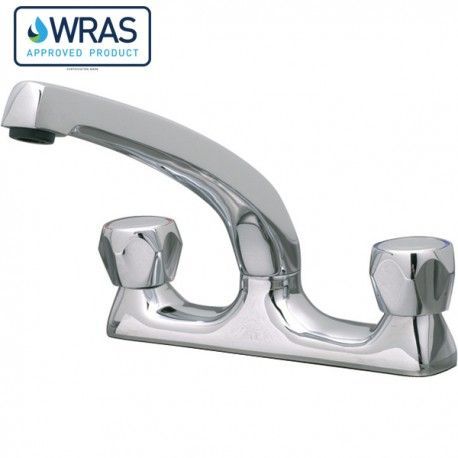 Mechline CaterTap 1/2 Dome Head Deck Mixer With Swivel Spout - WRCT-500MD Mixer Taps Mechline