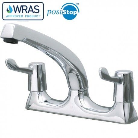 Mechline CaterTap 1/2 Inch Mixer With 3 Inch Levers And Swivel Spout - WRCT-500ML3 Mixer Taps Mechline