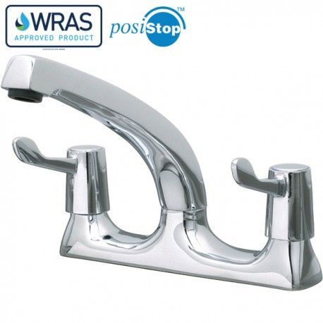 Mechline CaterTap 1/2 Inch Mixer With 3 Inch Levers And Swivel Spout - WRCT-500ML3 Mixer Taps Mechline   