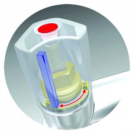 Mechline CaterTap 1/2 Inch Sink Taps With 3 Inch Levers - WRCT-500SL3 Stand Alone Taps Mechline