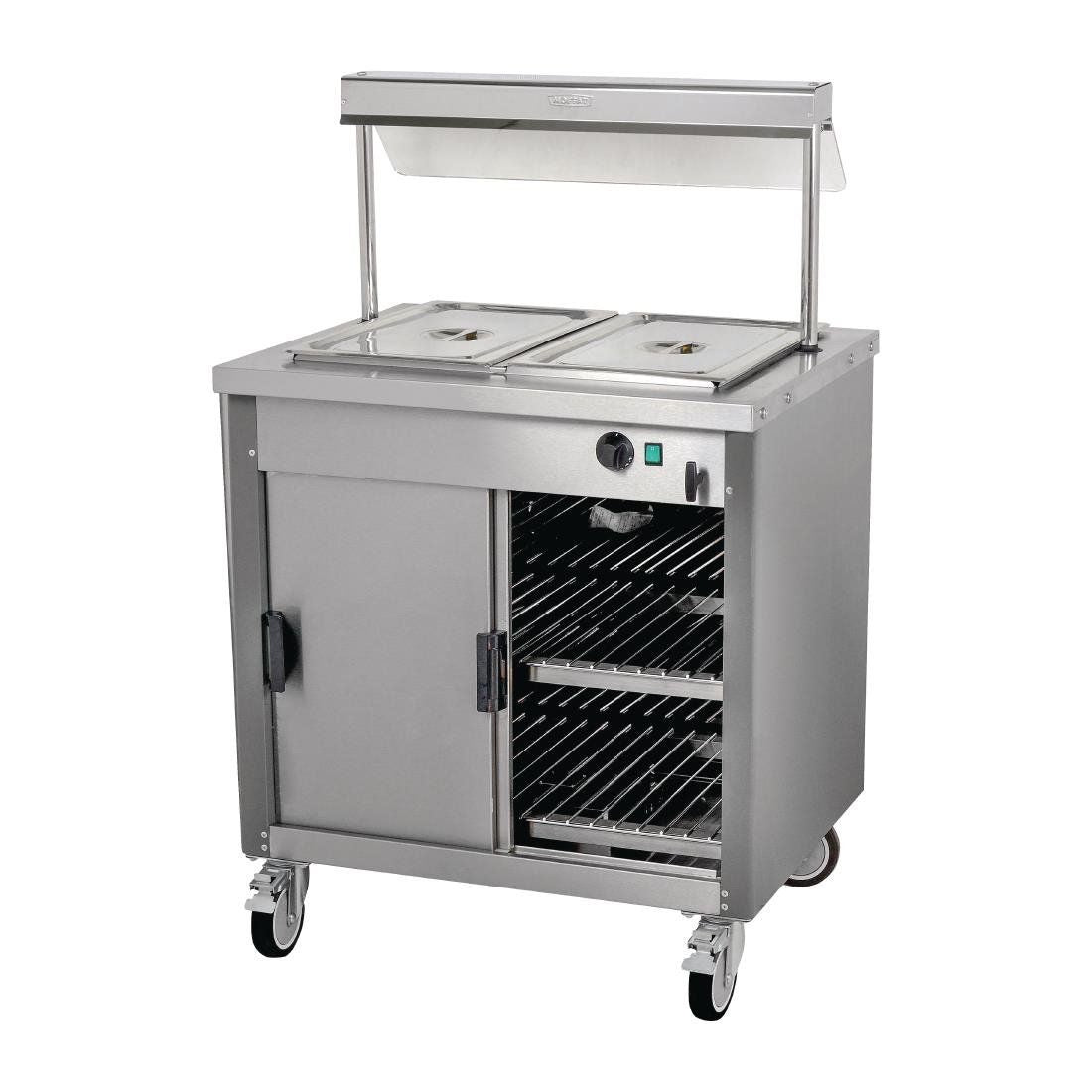 Moffat Mobile Hot Cupboard with Dry Heat Bain Marie 2FBM - DT595 Hot Cupboards Moffat