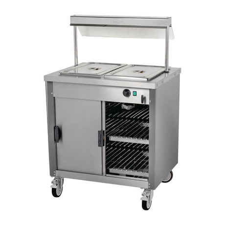 Moffat Mobile Hot Cupboard with Dry Heat Bain Marie 2FBM - DT595 Hot Cupboards Moffat   