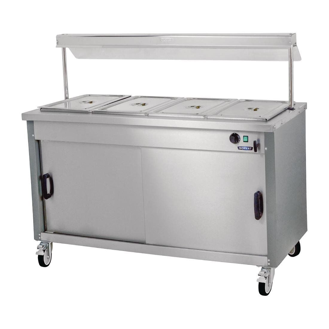 Moffat Mobile Hot Cupboard with Dry Heat Bain Marie 4FBM - DT597 Hot Cupboards Moffat