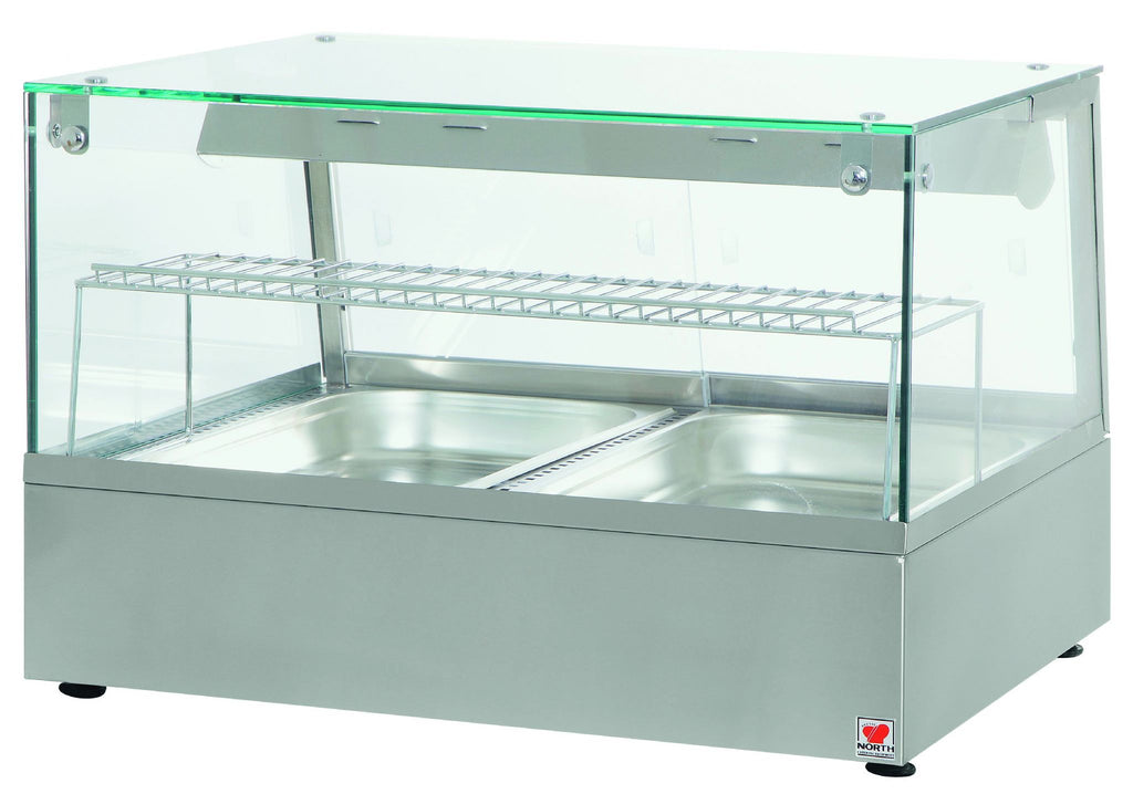 North HDW2 Convection Heated Display Counter With Humidity & Halogen Heat Lamps Heated Counter Top Displays North