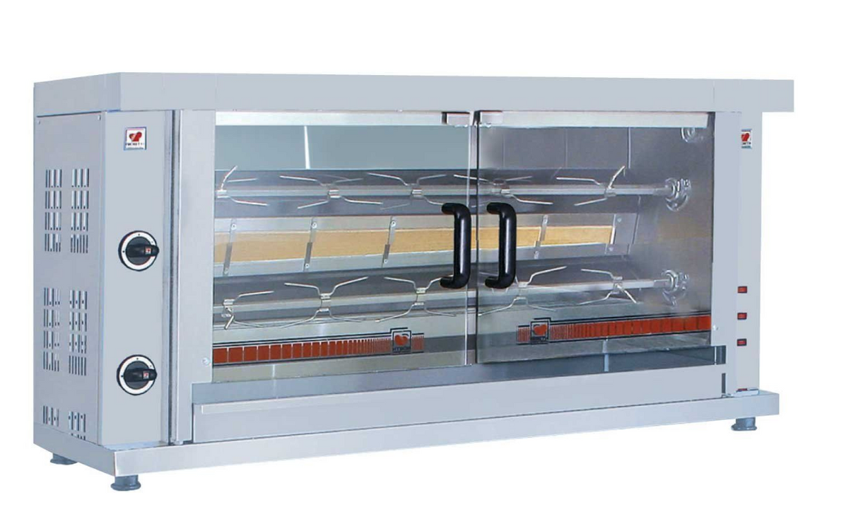 North K2 - 2 Spit Gas Chicken Rotisserie 10 Chicken Capacity Rotisseries and Hog Roasts North