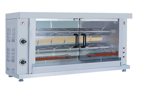 North K2 - 2 Spit Gas Chicken Rotisserie 10 Chicken Capacity Rotisseries and Hog Roasts North
